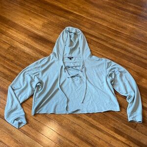Sage green cop hoodie